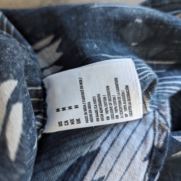 Flannel Button Down Aztec Southwestern Cotton Size Medium - Picture 6 of 9